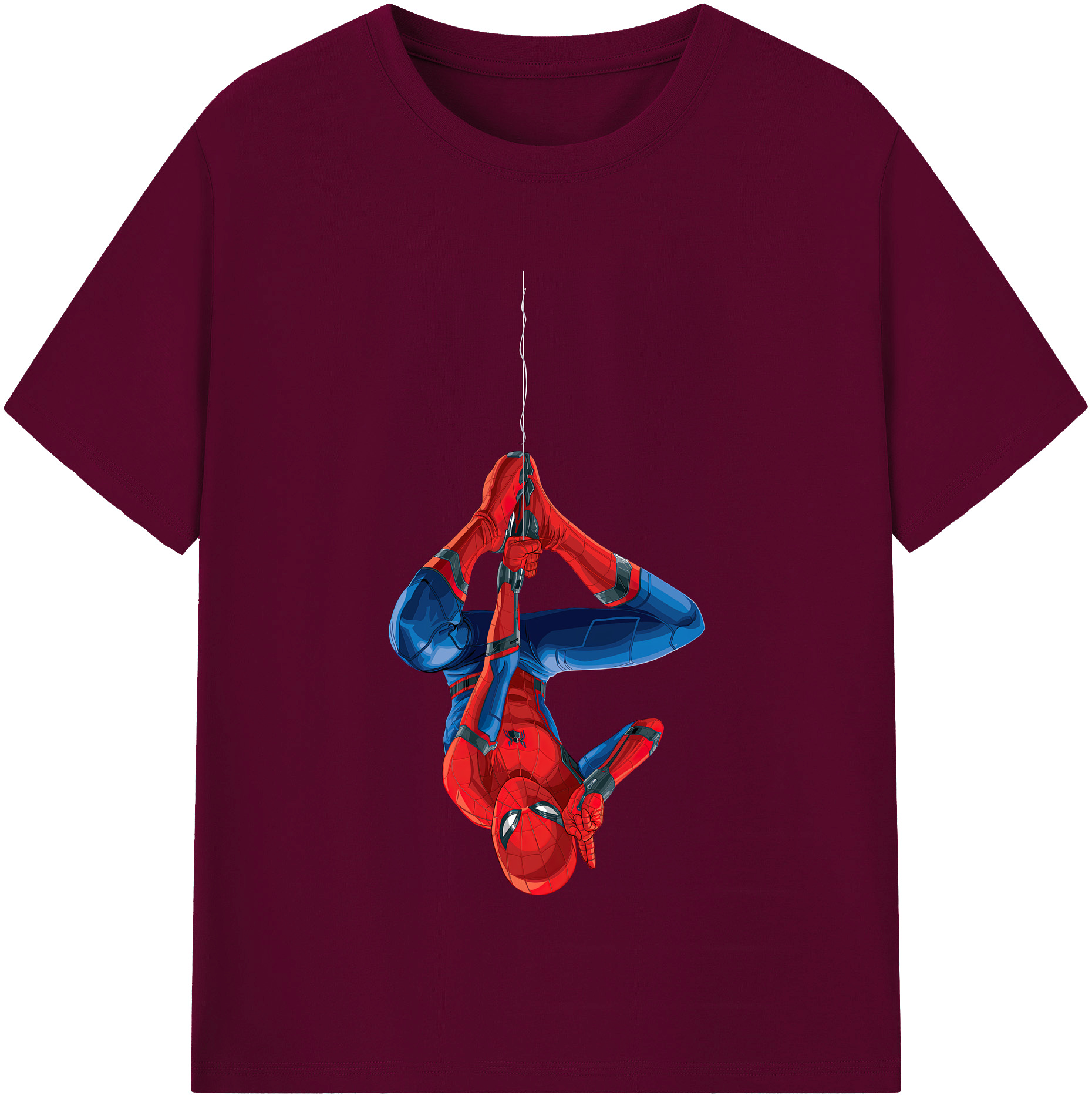 （画像用） Spider Man スパイダーマン レディースカジュアルプリントTシャツ（綿100％）
